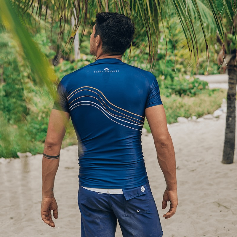 Saint jacques LYCRA WAVES MC BLEU 2025