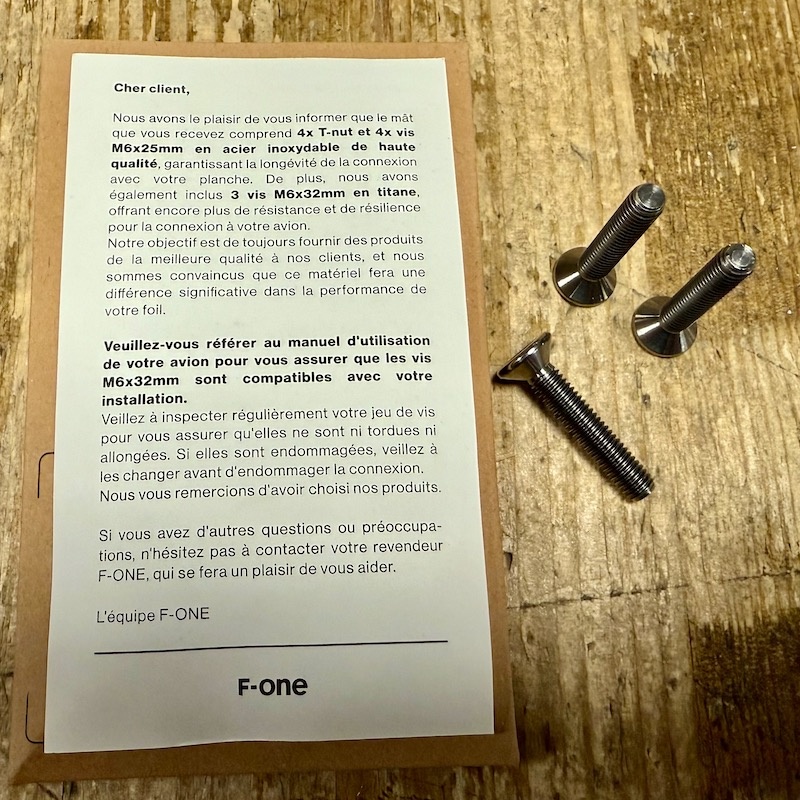 Fone M6-32MM TORX SCREWS TI X3 2025