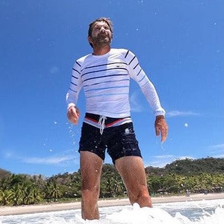 Saint jacques LYCRA LINES ML BLANC 2025