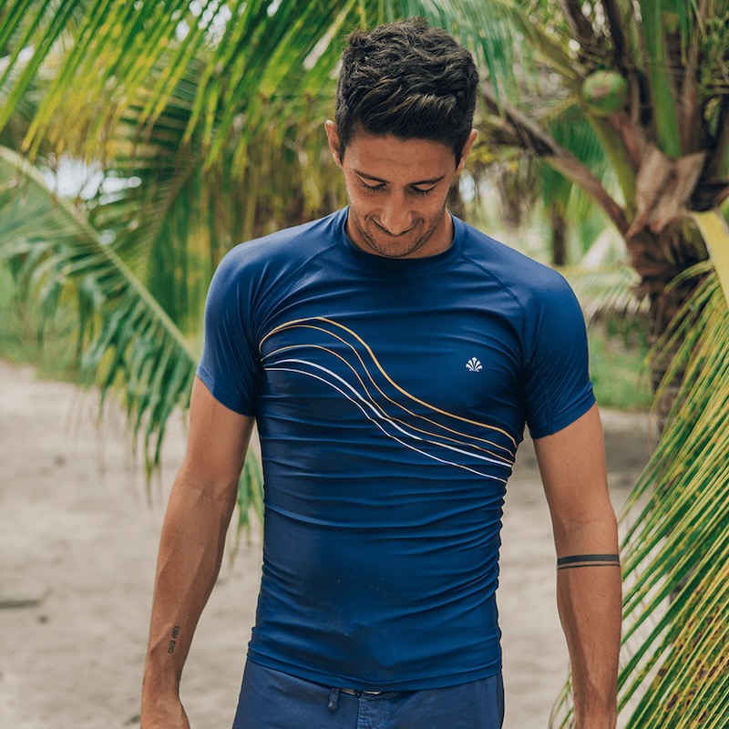 Saint jacques LYCRA WAVES MC BLEU 2025