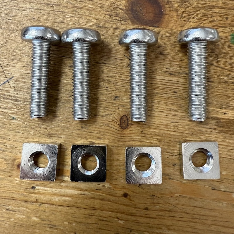 Afs VIS & NUT FOIL PLATINE PLATE (set)