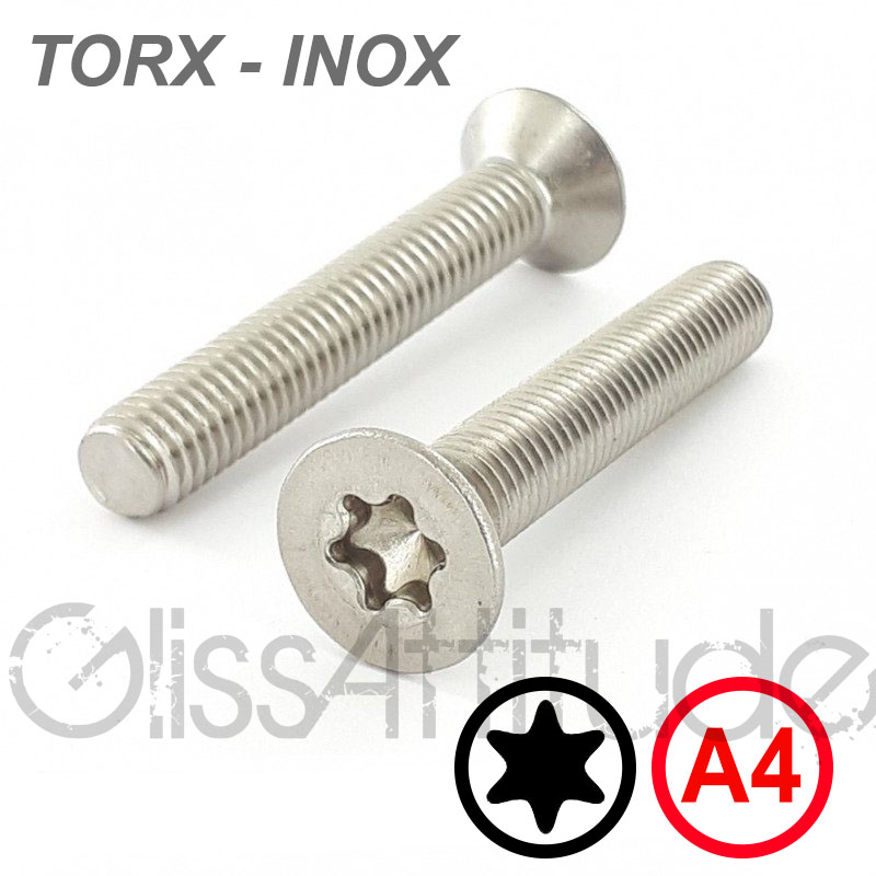 VIS TORX TETE FRAISEE INOX M6