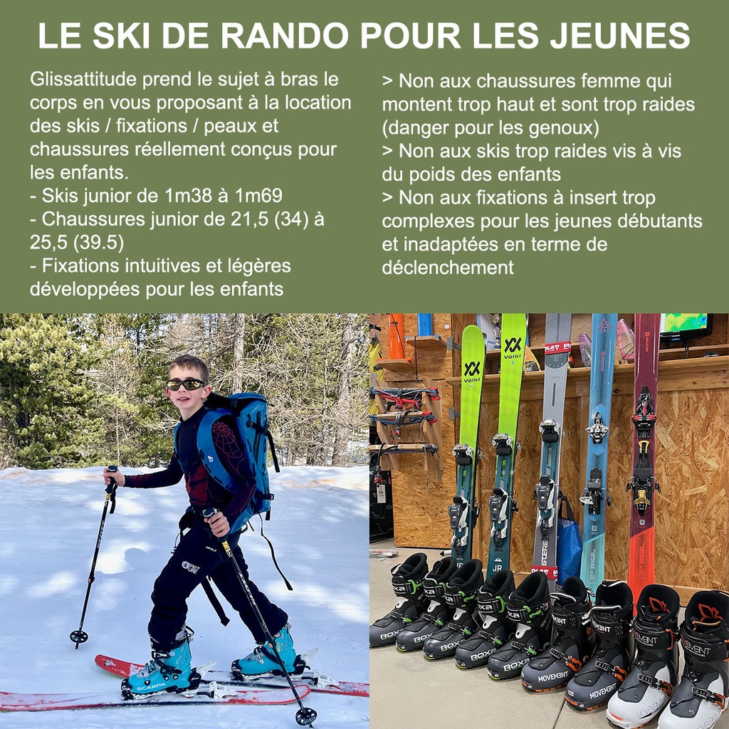 Location Skis Rando Jr + Peaux | GlissAttitude